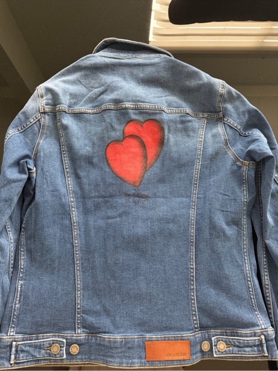 Zadig & Voltaire Jackets & Blazers - Zadig & Voltaire Two Hearts Kase Denim Jacket